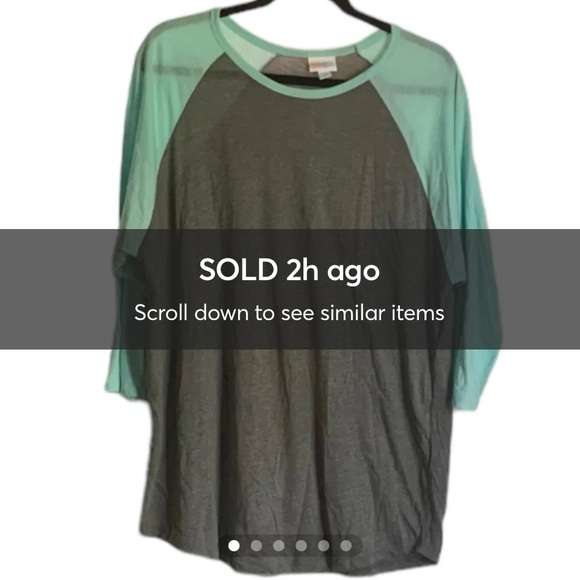 LuLaRoe Tops - xxSOLDxx         Lularoe Randy Gray w/ Teal Sleeves